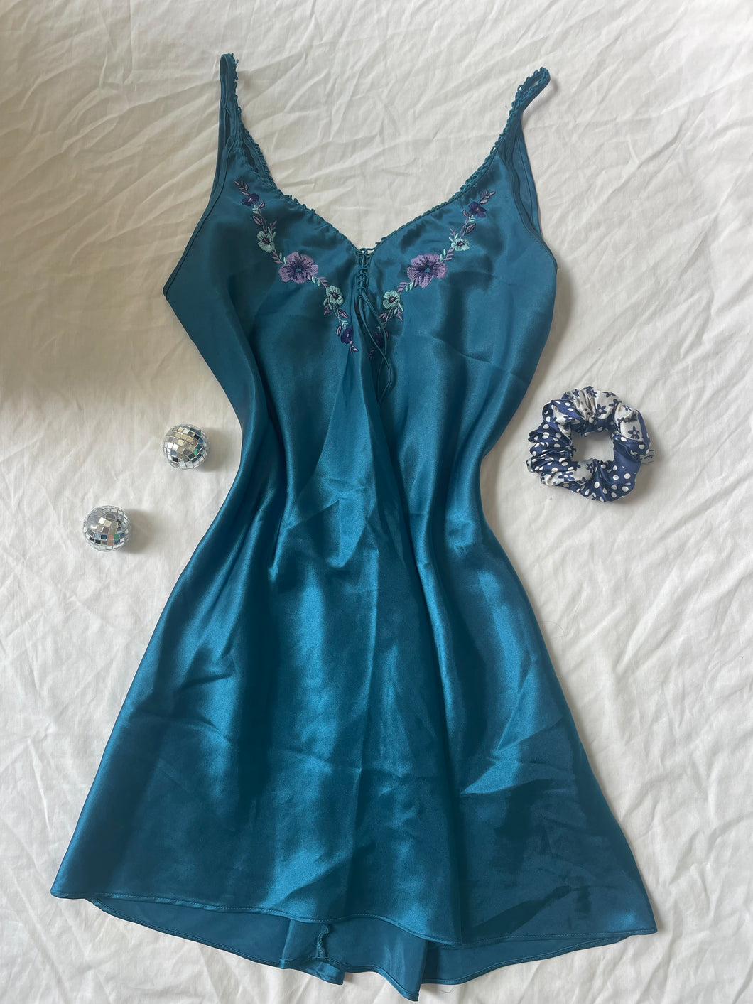 Soft blue florals dress