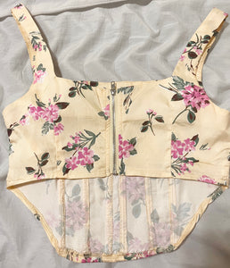 Floral corset top