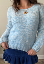 Load image into Gallery viewer, Cozy Blues Knit Sweater
