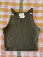 Load image into Gallery viewer, Sage Rose Embellished Tank Top
