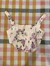Load image into Gallery viewer, Floral Corset Zip-Up Top
