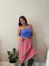 Load image into Gallery viewer, Handmade Red Checkered Skirt
