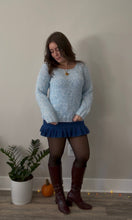 Load image into Gallery viewer, Cozy Blues Knit Sweater

