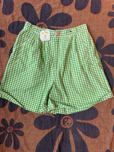 Reworked vintage checkered shorts